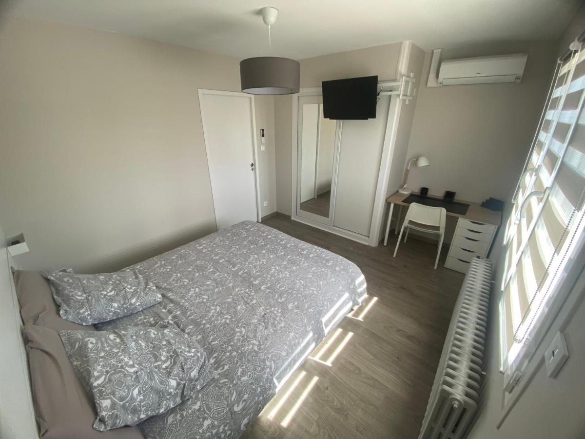 Chambre Dans Logement Partage Chez L Habitant Avec Piscine De 1 A 3 Chambres Grieges Zewnętrze zdjęcie